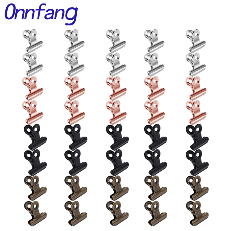 Binder Clip Assorted - Juego de 40/20 piezas Mini 21x23mm