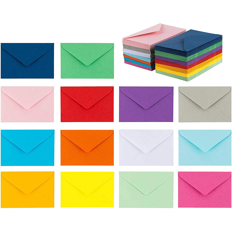 Letter Envelope Kraft - Mini sobre de Color para tarjeta