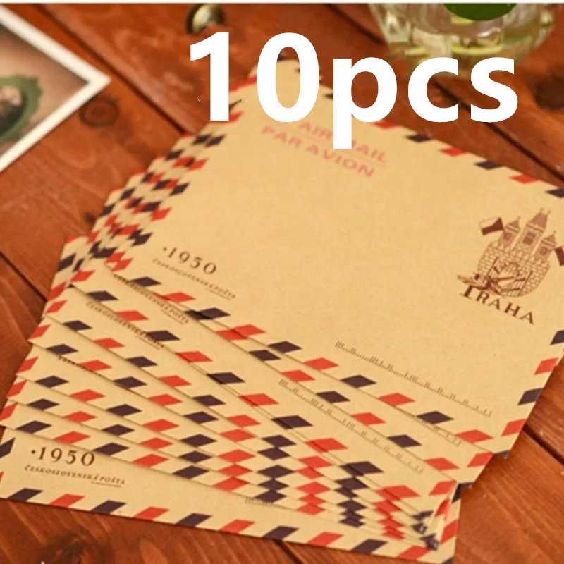 Letter Envelope Kraft - 10 Uds 9,7*7,5 cm Retro Popular