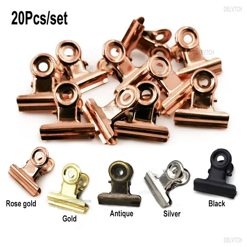 Binder Clip Assorted - 20 unids/set 21mm * 23mm Clips