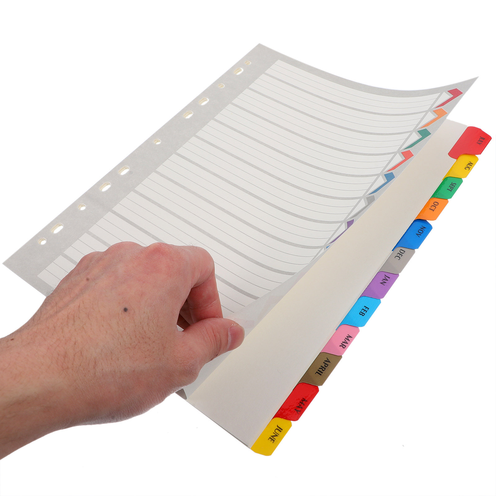 12 hojas de separadores de car - Index Tab Divider reseña y precio