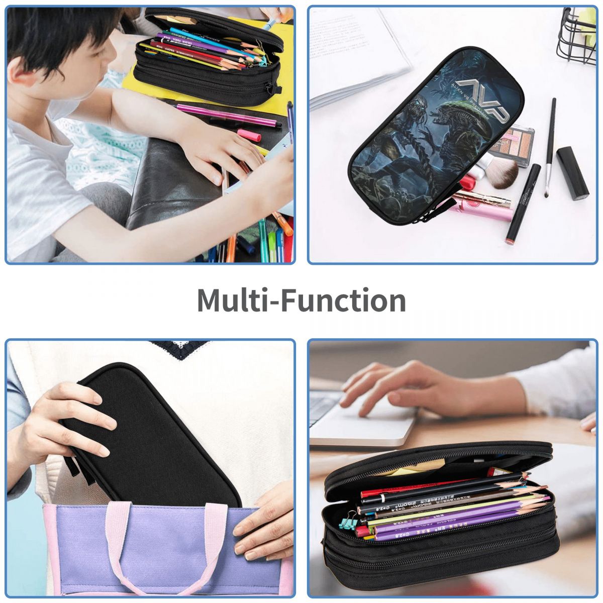 Estuche para lápices Alien Vs  - Office Supply Vs Stationery reseña y precio