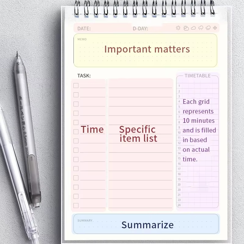 Agenda planificadora en espira - Office Stationery Supply List reseña y precio