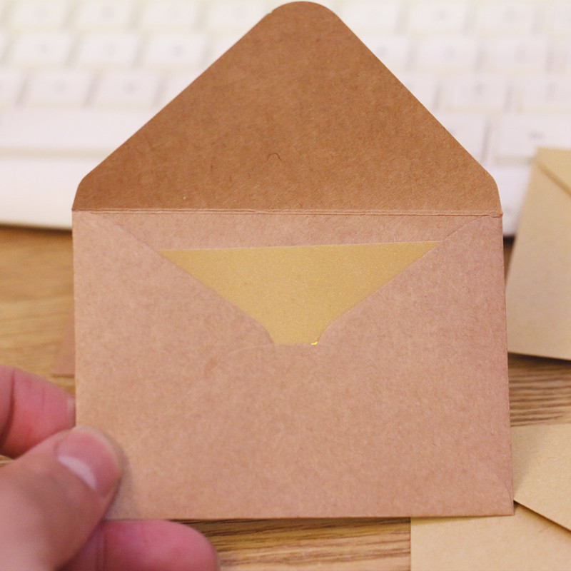 Mini sobre de Color para tarje - Letter Envelope Kraft reseña y precio