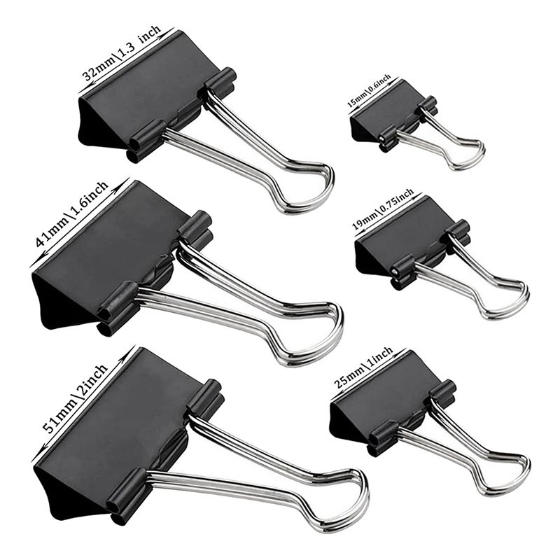 【2026 TOP Global】Clips para Pa - Binder Clip Assorted reseña y precio